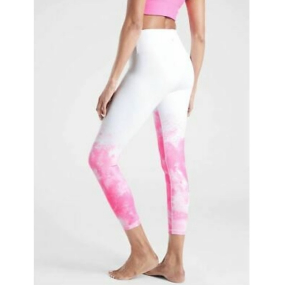Athleta Elation Leggings Mineral 7/8 Tight Prism Pink Leggings Size XS